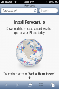 Forecast.io, a brilliant web app