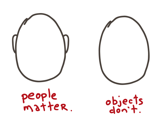 People Matter. Objects Don't.