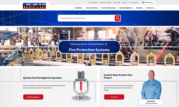 Reliable Automatic Sprinkler homepage preview